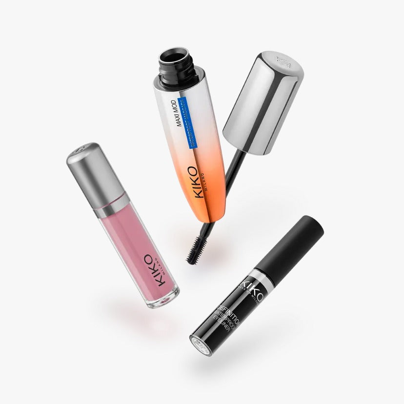 Kit de maquiagem: Máscara e Eyeliner à prova de água, Batom Líquido Mate