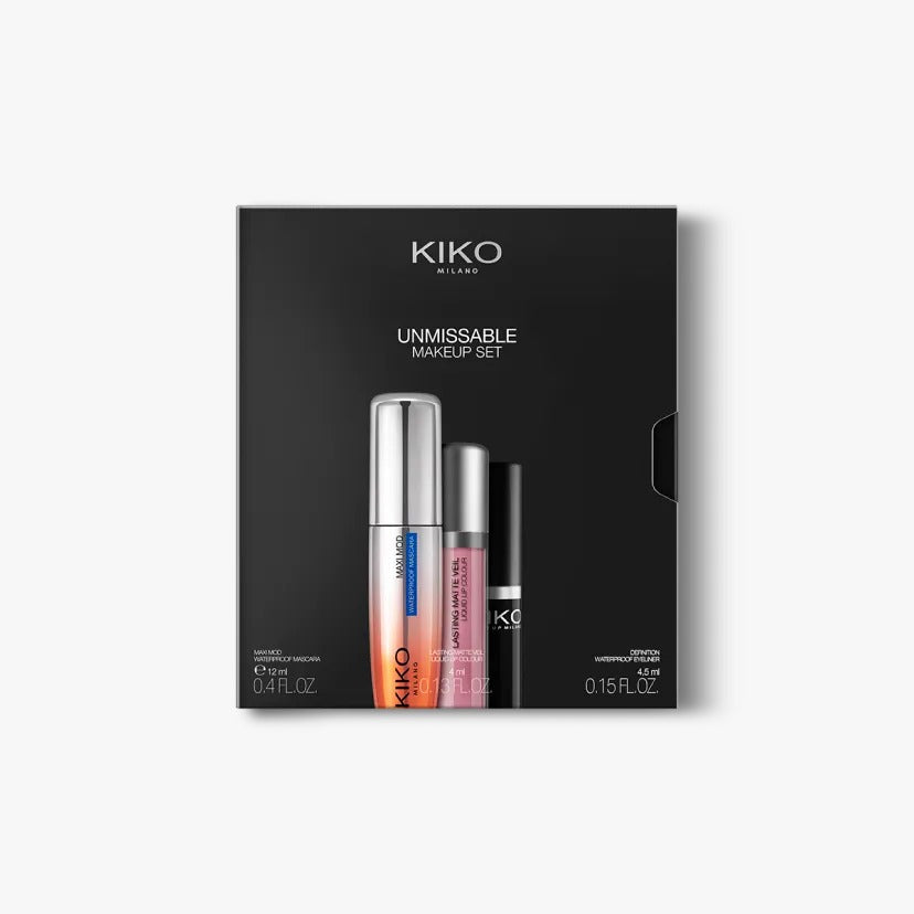 Kit de maquiagem: Máscara e Eyeliner à prova de água, Batom Líquido Mate