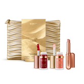 Conjunto de presente de beleza para lábios e bochechas golden oasis essential